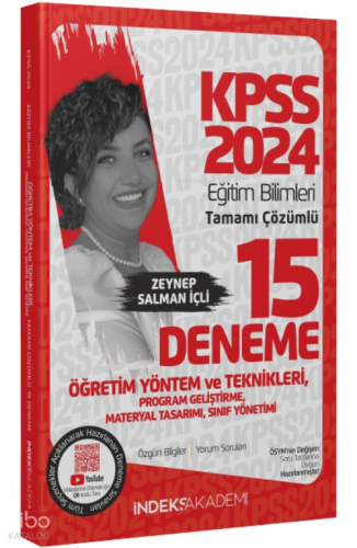 2024 KPSS Eğitim Bilimleri Öğretim Yöntem Teknikleri Program Geliştirme 15 Deneme Çözümlü
