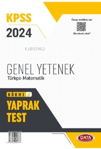 2024 KPSS Genel Yetenek Yaprak Test