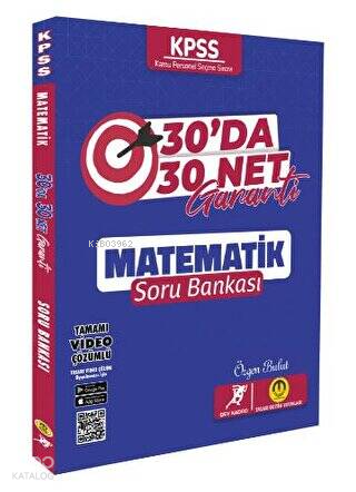2024 KPSS Matematik  30 Da 30 Net Soru Bankası