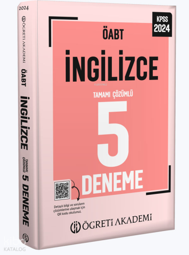 2024 KPSS ÖABT İngilizce Tamamı Çözümlü 5 Deneme