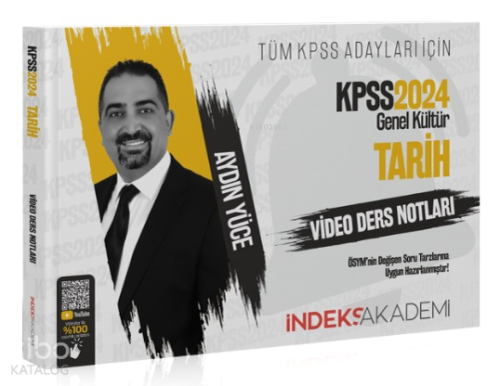 2024 KPSS Tarih Video Ders Notları - Aydın Yüce İndeks Akademi Yayıncı