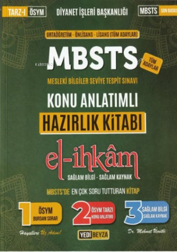 2024 MBSTS El-İhkam Konu Anlatımlı Hazırlık Kitabı - Kitapiks.com