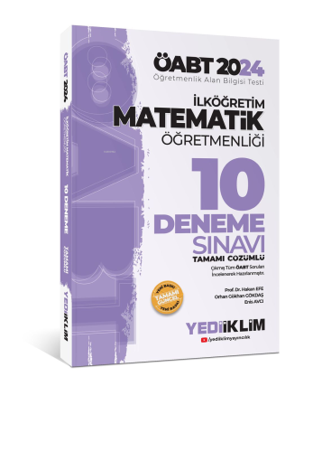 2024 ÖABT İlköğretim Matematik Öğretmenliği Tamamı Çözümlü 10 Deneme Sınavı