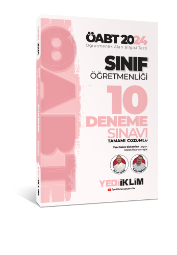 2024 ÖABT Sınıf Öğretmenliği Tamamı Çözümlü 10 Deneme Sınavı - Kitapik