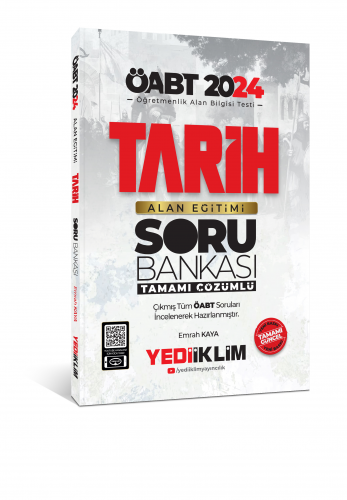 2024 ÖABT Tarih Alan Eğitimi Tamamı Çözümlü Soru Bankası - Kitapiks.co