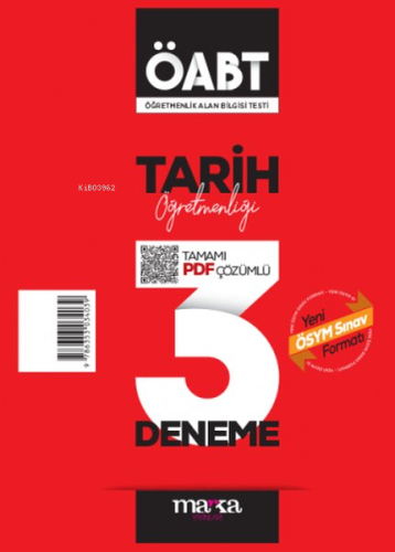 2024 ÖABT Tarih Öğretmenliği Tamamı Çözümlü 3 Deneme - Kitapiks.com
