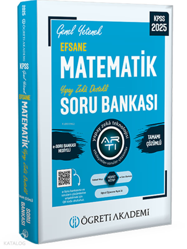 2025 KPSS Genel Yetenek Efsane Matematik Tamamı Çözümlü Soru Bankası