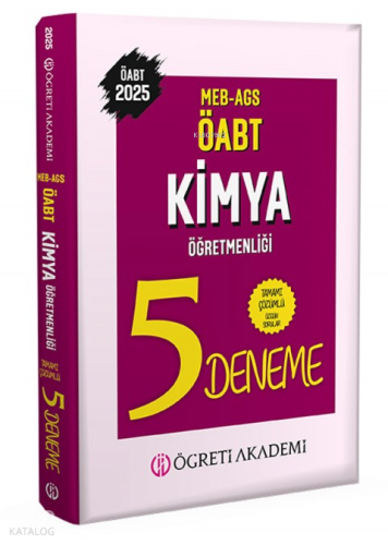 2025 MEB AGS ÖABT Kimya Öğretmenliği Tamamı Çözümlü 5 Deneme