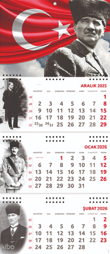 2026 Atatürk Gemici Duvar Takvimi - Ayyıldız
