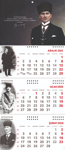 2026 Atatürk Gemici Duvar Takvimi - Gazi