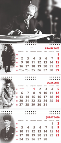 2026 Atatürk Gemici Duvar Takvimi - İmza