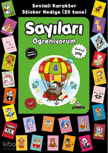 3+4+5 Yaş Sayıları Öğreniyorum Stickerli