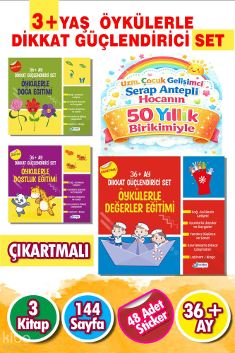 3 - 6 Yaş Öykülerle Dikkat Güçlendirici Eğitim Seti