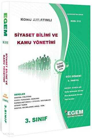 3. Sınıf 5. Yarıyıl Siyaset Bilimi ve Kamu Yönetimi Konu Anlatımlı Sor