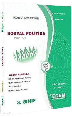 3. Sınıf 5. Yarıyıl Sosyal Politikalar Konu Anlatımlı Soru Bankası