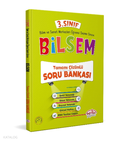 3. SINIF BİLSEM TAMAMI ÇÖZÜMLÜ SORU BANKASI