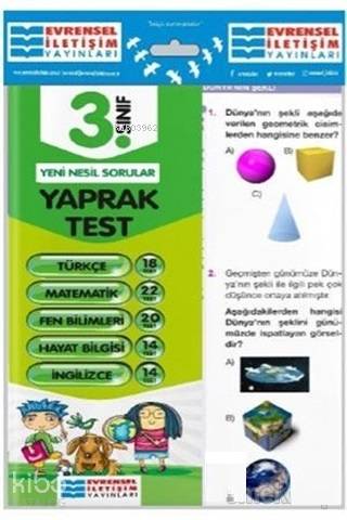 3. Sınıf Tüm Dersler Yaprak Test