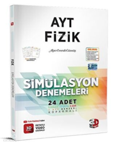3D Yayınları AYT Fizik Simülasyon Denemeleri