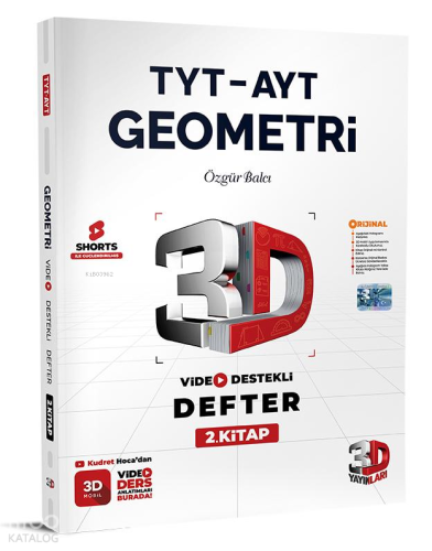 3D Yayınları Tyt-Ayt Vdd Geometri 2.Kitap