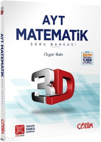 3D Yayınları YKS AYT Matematik Soru Bankası Video Çözümlü