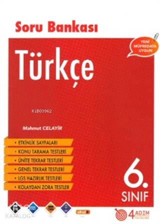 4 Adım - 6. Sınıf Türkçe Soru Bankası - Kitapiks.com