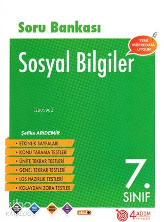 4 Adım - 7. Sınıf Sosyal Bilgiler Soru Bankası - Kitapiks.com