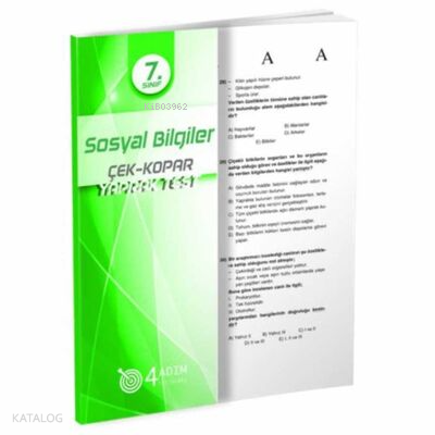 4 Adım - 7. Sınıf Sosyal Bilgiler Yaprak Test