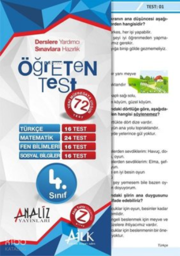4. Sınıf Öğreten Yaprak Test