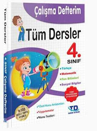 4. Sınıf Tüm Dersler Çalışma Defterim - Kitapiks.com