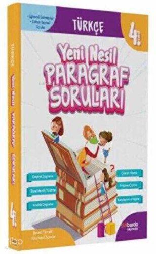 4.Sınıf Türkçe Yeni Nesil Paragraf Soruları Onburda Yayınları