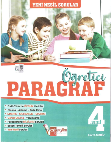 4. Sınıf Yeni Nesil Sorularla Öğreten Paragraf Kitabı - Kitapiks.com