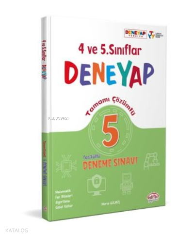4. ve 5. Sınıflar Deneyap Tamamı Çözümlü 5 Fasiküllü Deneme Sınavı