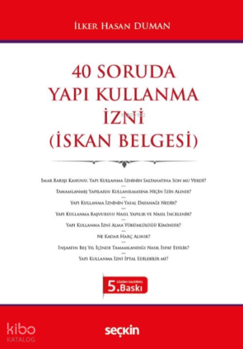 40 Soruda Yapı Kullanma İzni (İskan Belgesi)