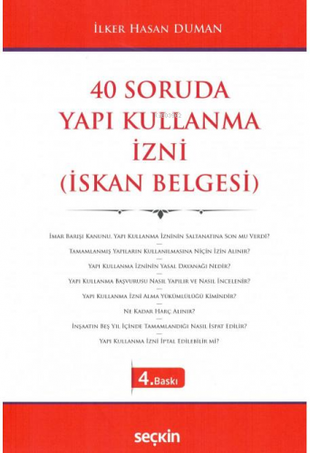 40 Soruda Yapı Kullanma İzni (İskan Belgesi)