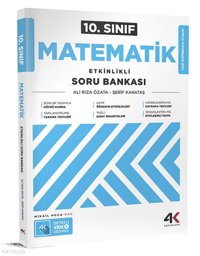 4K Yayınları 10. Sınıf Matematik Etkinlikli Soru Bankası