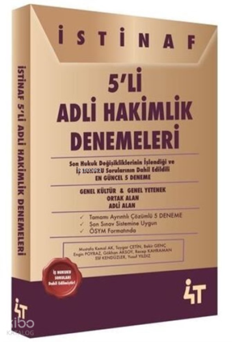 4T İstinaf 5 Li Adli Hakimlik Denemeleri