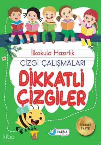 5 - 6 Yaş İlkokula Hazırlık Çizgi Çalışmaları Dikkatli Çizgiler