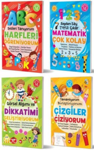 5-6 Yaş Zekamı Geliştiriyorum Etkinlik Seti (4 Kitap Takım)