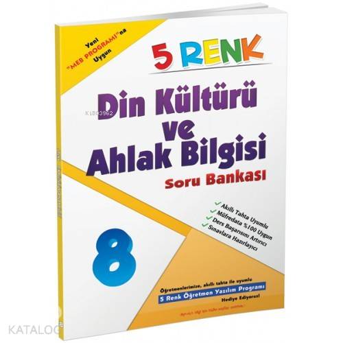 5 Renk Yayınları 8. Sınıf LGS Din Kültürü ve Ahlak Bilgisi Soru Bankas