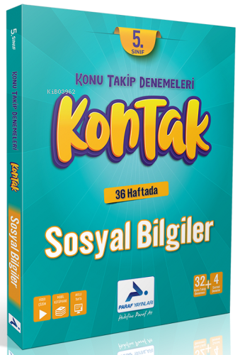 5. Sınıf Sosyal Bilgiler Kontak Konu Takip Denemeleri - Kitapiks.com
