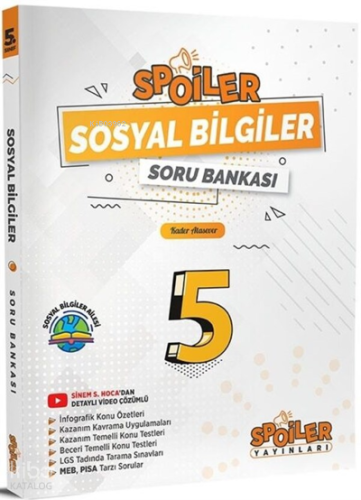 5.Sınıf Spoıler Sosyal Bılgıler Sb