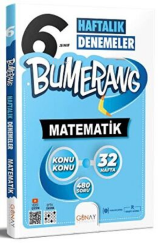 6. Sınıf Bumerang 32 Haftalık Matematik Denemeleri - Kitapiks.com
