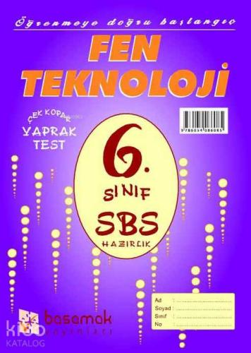 6. Sınıf Fen ve Teknoloji Yaprak Test Kitapçığı