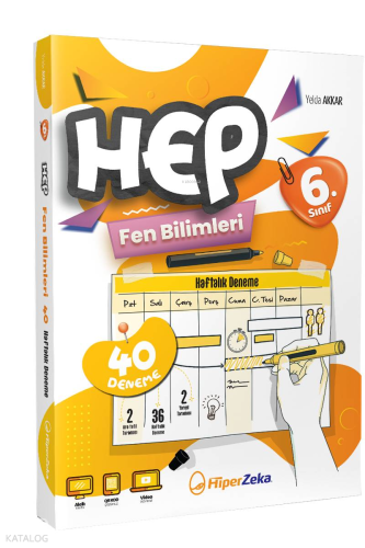 6. Sınıf HEP Fen Bilimleri Haftalık Deneme Föyleri