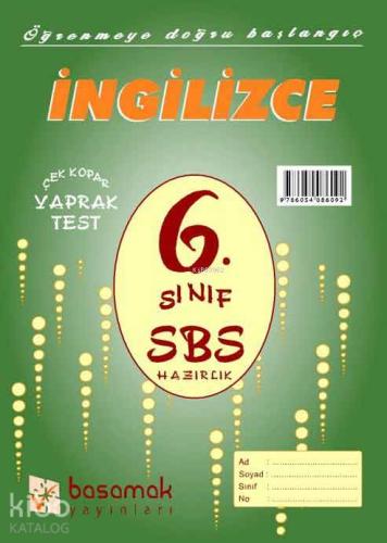 6. Sınıf İngilizce Yaprak Test Kitapçığı