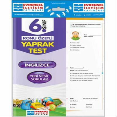 6.Sınıf İngilizce YT 2020 - Kitapiks.com