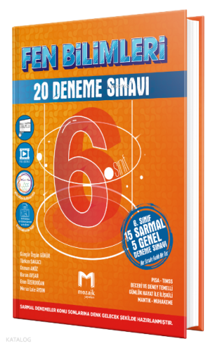 6.Sınıf Mozaik Deneme 20Li Fen Bilimleri - 2023