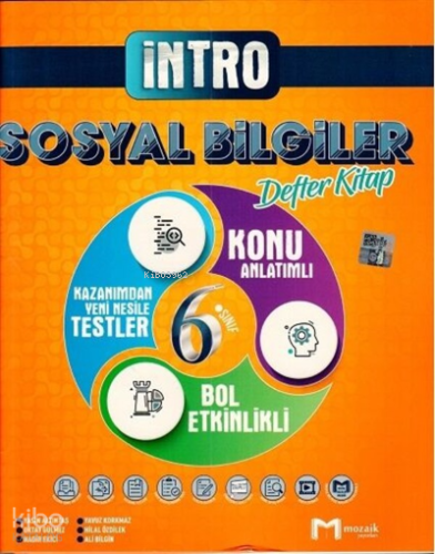 6.Sınıf Mozaik İntro Defter Sosyal Bilimler - 2022