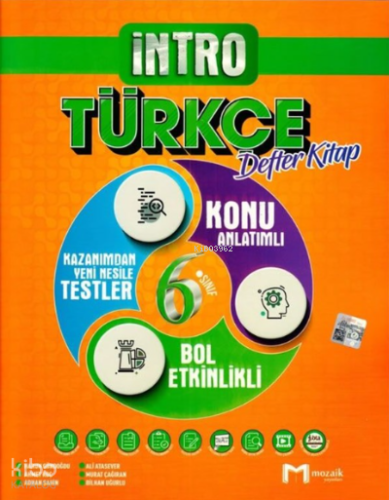 6.Sınıf Mozaik İntro Defter Türkçe - 2022