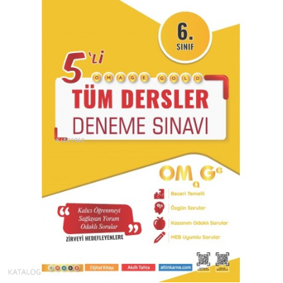 6. Sınıf Omage Gold Tüm Dersler Deneme Sınavı